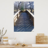 Tranquil Park Bridge Fotografie Print Poster (Küche)