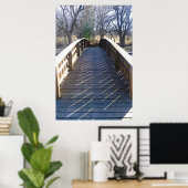 Tranquil Park Bridge Fotografie Print Poster (Heimbüro)
