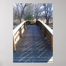 Tranquil Park Bridge Fotografie Print