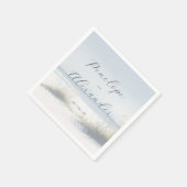 Tranquil Pastel Beach Waves Serviette (Ecke)