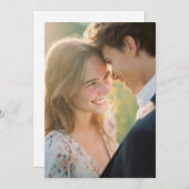 Tranquil Pastel Floral Photo Einladung (Vorne/Hinten)