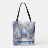 TRANQUIL PASTEL WATERCOLOR GARDEN SCENE TASCHE (Rückseite)