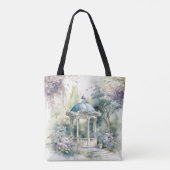 TRANQUIL PASTEL WATERCOLOR GARDEN SCENE TASCHE (Rückseite)