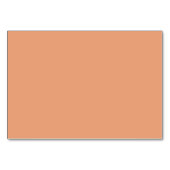 Tranquil Peach Minimalist Table Sign Tischnummer (Rückseite)