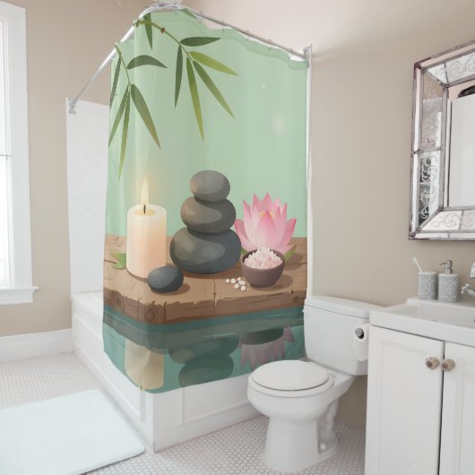 Tranquil Reflection -  Duschvorhang (Beispiel)