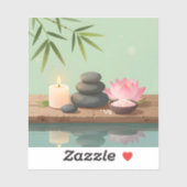 Tranquil Reflection - Square Vinyl Aufkleber (Blatt)