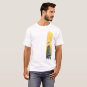 Tranquil Seagull Pinselstrich T-Shirt (Vorne ganz)