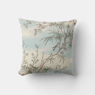 Tranquil Sky Birds Throw Kissen