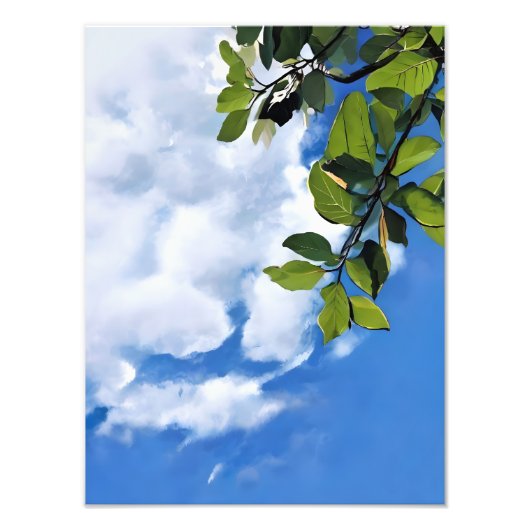 Tranquil Sky und Leav Fotodruck (Vorne)