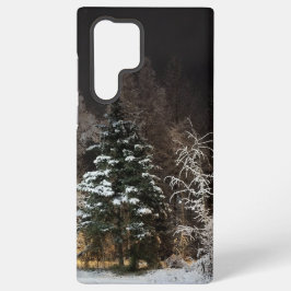 Tranquil Snowy Night Woods Samsung Handy Case Galaxy Hülle