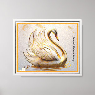 "Tranquil Swan Refuge" Leinwanddruck