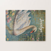 Tranquil Swan Serenade Puzzle (Horizontal)