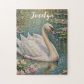 Tranquil Swan Serenade Puzzle (Vertikal)