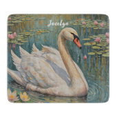 Tranquil Swan Serenade Schneidebrett (Vorderseite)