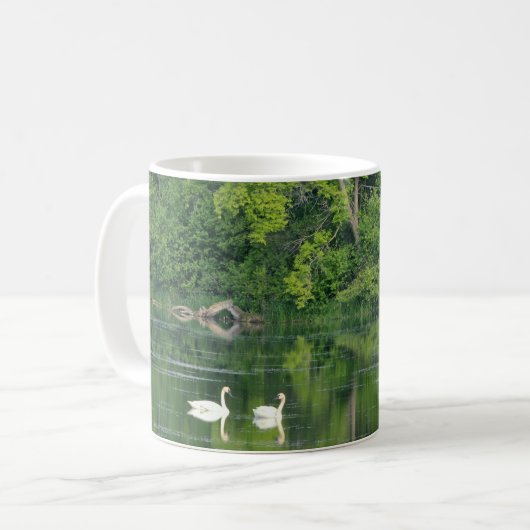 Tranquil Swans Kaffeetasse (Vorderseite Links)
