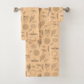 Tranquil Symbols: 3-Piece Wellness-Inspired Badhandtuch Set (Insitu)