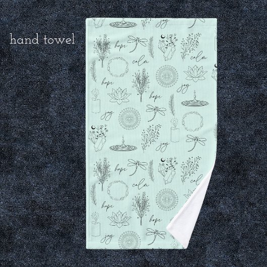 Tranquil Symbols: 3-Piece Wellness-Inspired Badhandtuch Set