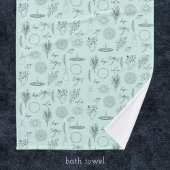 Tranquil Symbols: 3-Piece Wellness-Inspired Badhandtuch Set