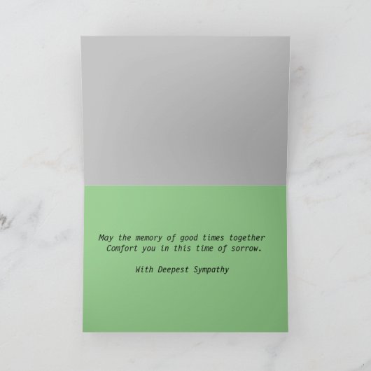 Tranquil Sympathy Card Karte (Innenseite)