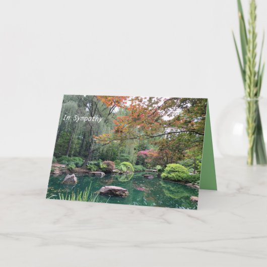 Tranquil Sympathy Card Karte (Vorderseite)