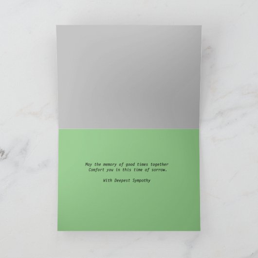 Tranquil Sympathy Card Karte (Innenseite)