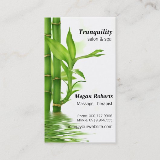 Tranquil Terminkarte (Vorderseite)