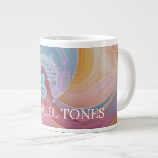 Tranquil Tones: Pastel ASMR Jumbo-Tasse (Vorderseite Rechts)