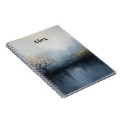 Tranquil Tree Journal - Anpassbare Art Cover Notizblock (Rechte Seite)