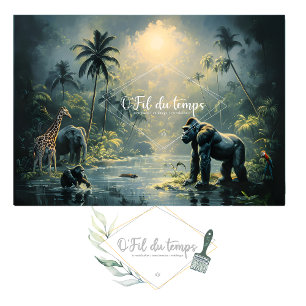 Tranquil Tropical Landscape Seidenpapier