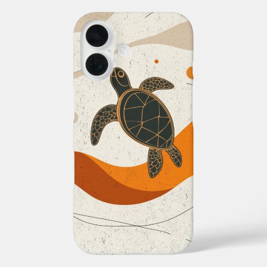 Tranquil Turtle Journey Case-Mate iPhone Hülle (Rückseite)