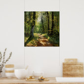 Tranquil Woodland Pathway - Impressionist Malerei Poster (Küche)