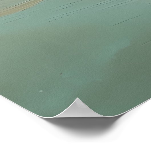 Tranquile Candle Meditation Art Poster (Ecke)