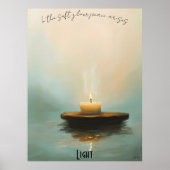 Tranquile Candle Meditation Art Poster (Vorne)