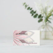 Tranquile Pastel Lotus Blume Business Card Visitenkarte (Stehend Vorderseite)
