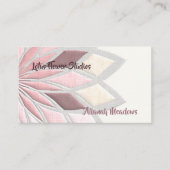 Tranquile Pastel Lotus Blume Business Card Visitenkarte (Vorderseite)