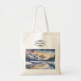 Tranquile Winter Banff Nationalpark Tasche