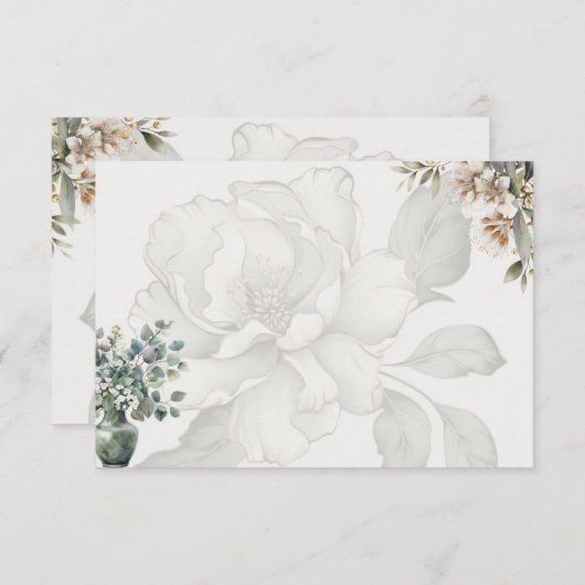 Tranquility Basic Blank Recicard Begleitkarte (Vorne/Hinten)