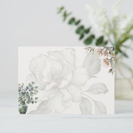 Tranquility Basic Blank Recicard Begleitkarte (Stehend Vorderseite)