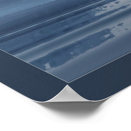 Tranquility Blue I Poster (Ecke)