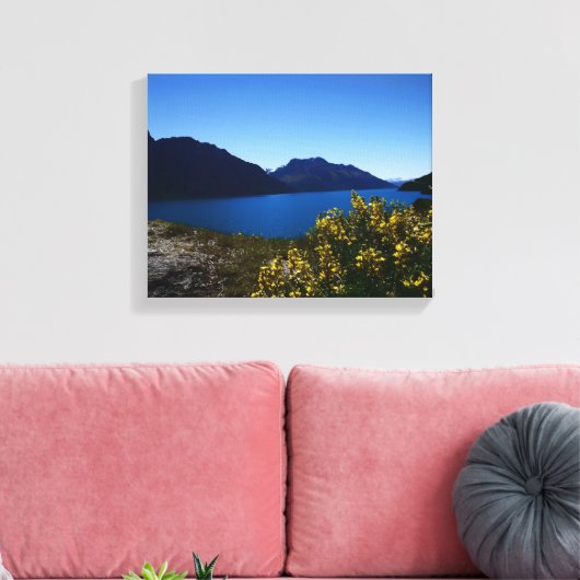 Tranquility Blues South Island, Neuseeland Leinwan Leinwanddruck (Insitu (Wohnzimmer))