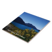 Tranquility-Blues-Südinsel, Neuseeland Cerami Fliese (Seite)