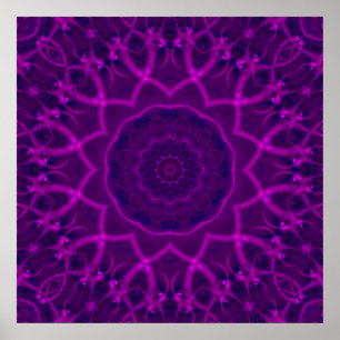 Tranquility-Fraktal-Kaleidoskop Poster
