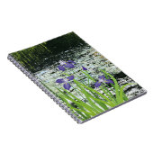 "Tranquility" Lila Iris-Notebook Notizblock (Rechte Seite)
