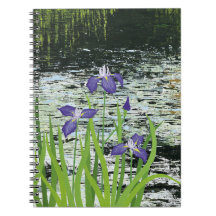 "Tranquility" Lila Iris-Notebook