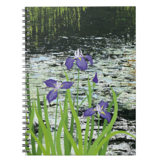 "Tranquility" Lila Iris-Notebook Notizblock