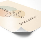 Tranquility Minimalist Candle Poster (Ecke)