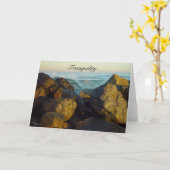 Tranquility Ocean Wellen Grußkarte Karte (Gelbe Blume)