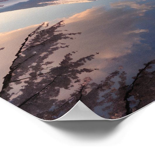 Tranquility of Mount Fuji Reflection Poster (Ecke)
