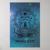 Tranquility Yoga Frog Poster (Vorne)