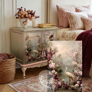 Tranquillity Chinoiserie Vogel Blumen Romantik  Seidenpapier